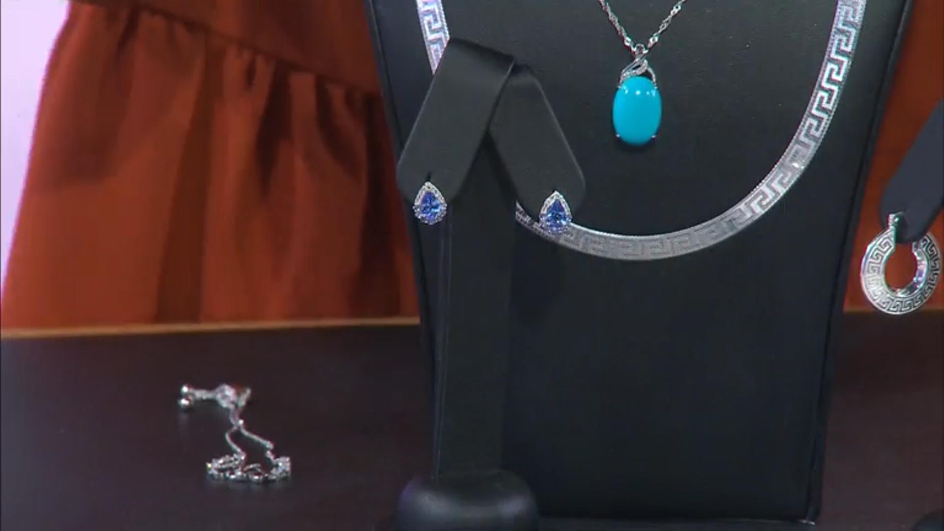 Blue tanzanite rhodium over silver earrings 1.68ctw Video Thumbnail