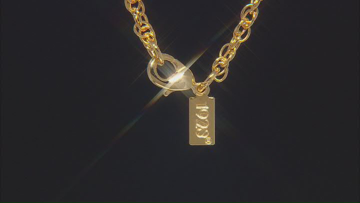 Crystal Gold-Tone Magnifier Necklace