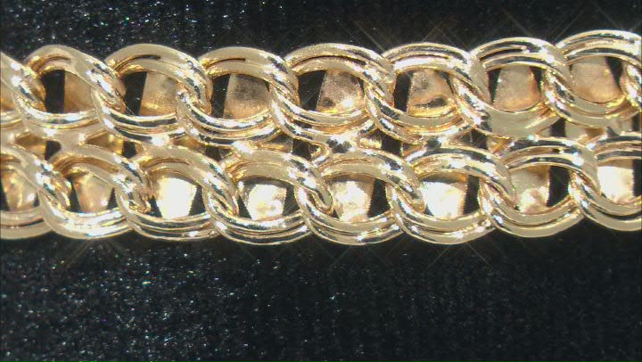 10K Yellow Gold Diamond Cut 10.5 Inch Bolo Bracelet Video Thumbnail