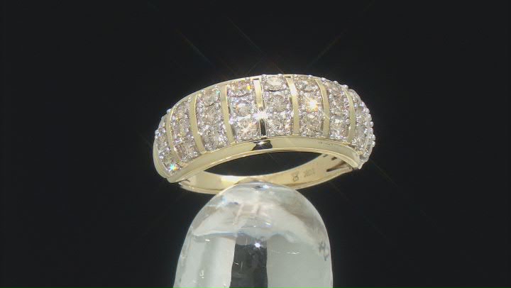 Candlelight Diamonds™ 10k Yellow Gold Wide Band Ring 1.00ctw Video Thumbnail