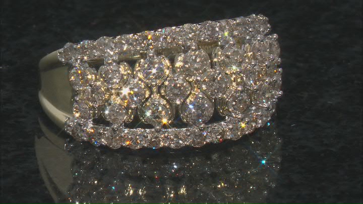 Candlelight Diamonds™ 10k Yellow Gold Wide Band Ring 1.50ctw Video Thumbnail