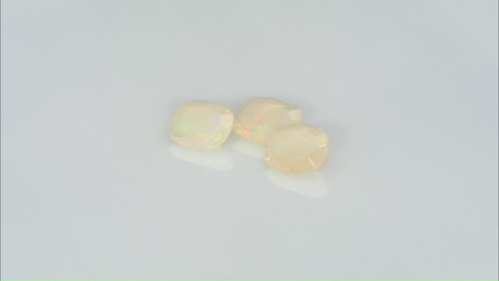 Ethiopian Opal Cushion Set of 3 6.05ctw Video Thumbnail