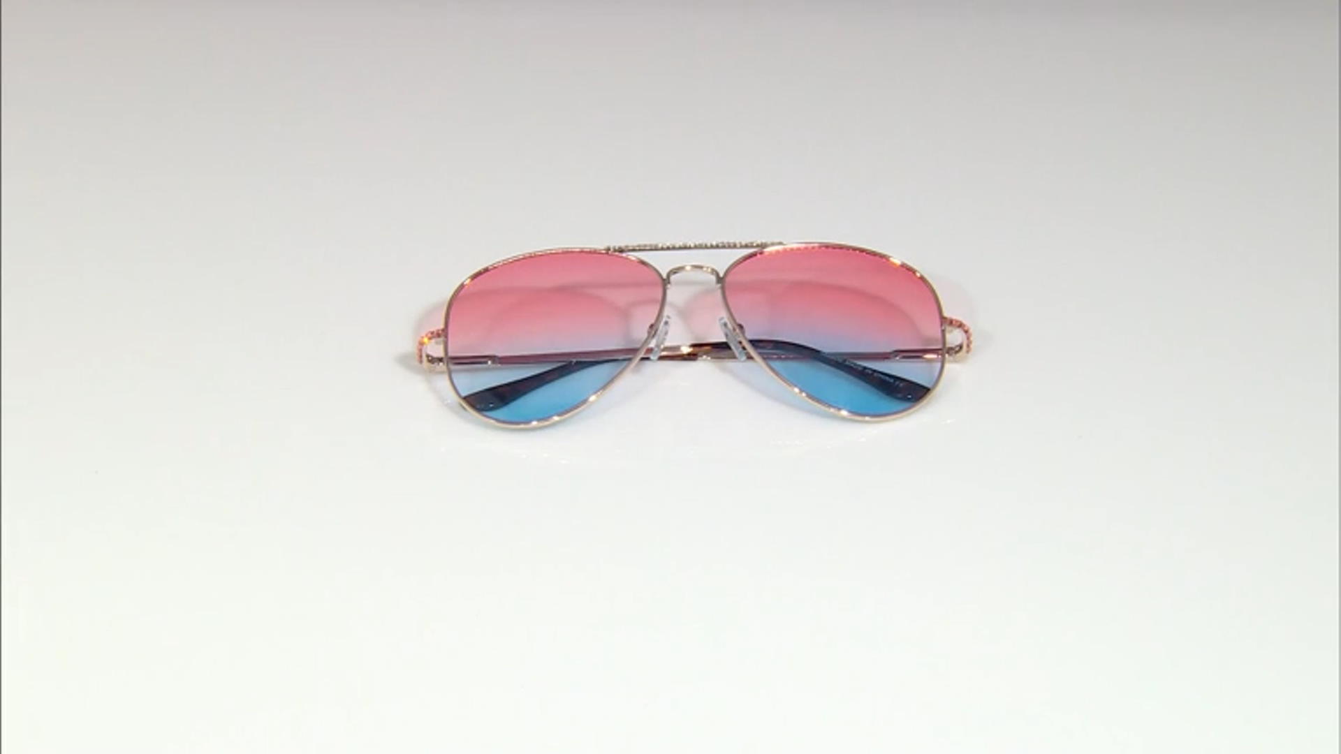 Pink & Blue Aviator Sunglasses Video Thumbnail