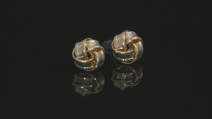White Crystal Gold Tone Hoop and Stud Earrings Set of 6 Video Thumbnail