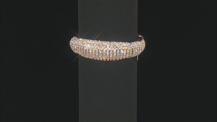 Crystal Gold Tone Cuff Bracelet Video Thumbnail