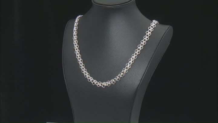 Silver Tone Link Necklace Video Thumbnail