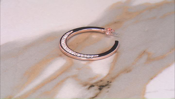White Crystal Tri-Tone Set of 3 Hoop Earrings Video Thumbnail