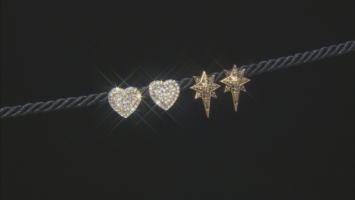 Tri-Tone Multicolored Crystal set of 6 boxed earrings Video Thumbnail