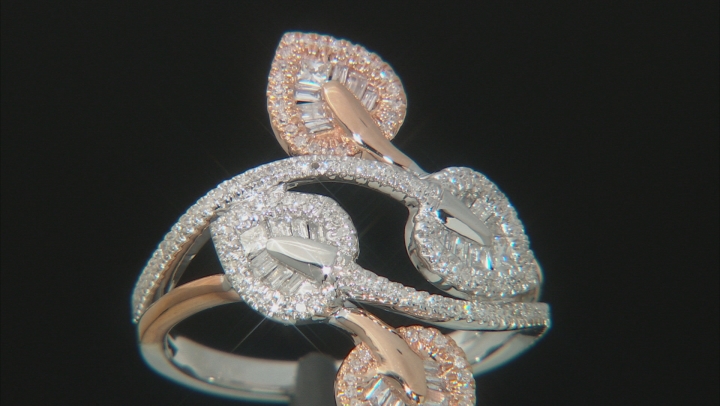 White Diamond 14K Two-Tone Gold Ring 0.50ctw Video Thumbnail