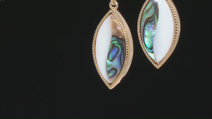 Abalone Shell & Mother-Of-Pearl 18K Gold Over Silver Earrings Video Thumbnail