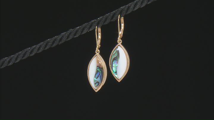Abalone Shell & Mother-Of-Pearl 18K Gold Over Silver Earrings Video Thumbnail