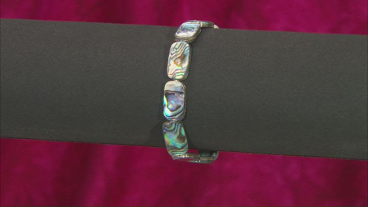 Doublet Bead Multicolor  Abalone Shell Stretch Bracelet Set Of 3 Video Thumbnail