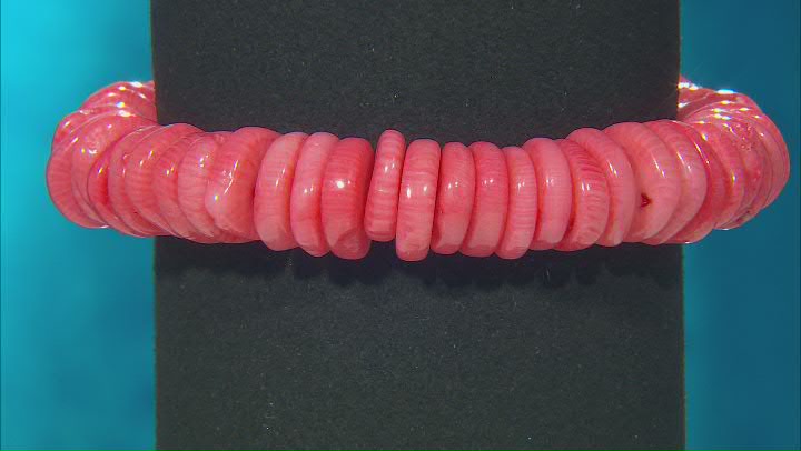 Pink Coral Chip Bracelet Video Thumbnail