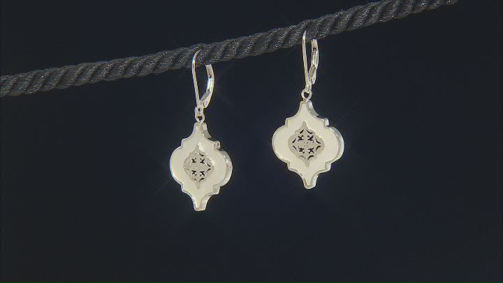 White Mother-Of-Pearl Sterling Silver Earrings Video Thumbnail
