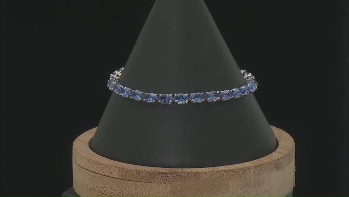 Blue Tanzanite Platinum Bracelet 14.00ctw Video Thumbnail