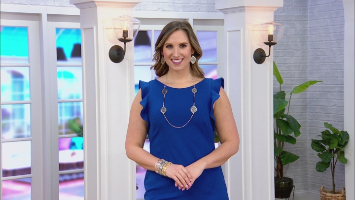 White Crystal Two-Tone Necklace And Earrings Set Video Thumbnail