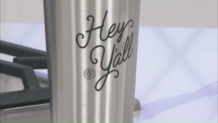 "Hey Ya'll" Brushed Stainless Steel Tumbler Video Thumbnail