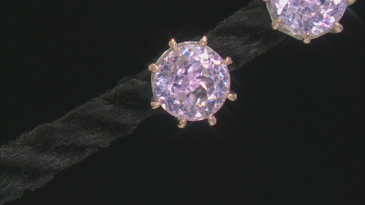 Pink Kunzite Rhodium Over Sterling Silver Earrings 3.12ctw Video Thumbnail