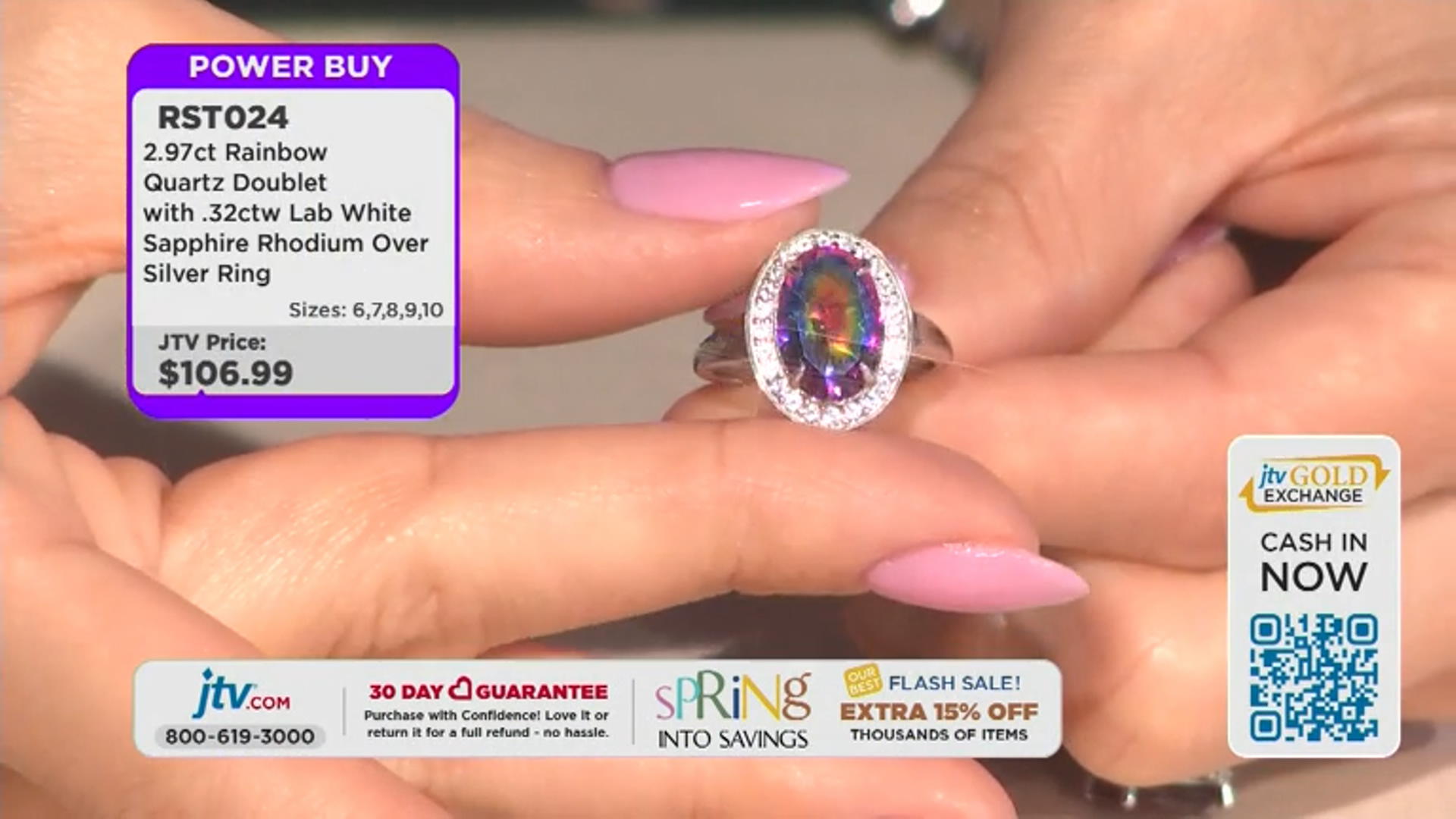 送料無料◆2025新品  Quartz Rainbow Doublet Ring Silver Sterling Over Rhodium その他