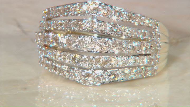 Candlelight Diamonds™ 10k Yellow Gold Multi-Row Ring 2.00ctw Video Thumbnail