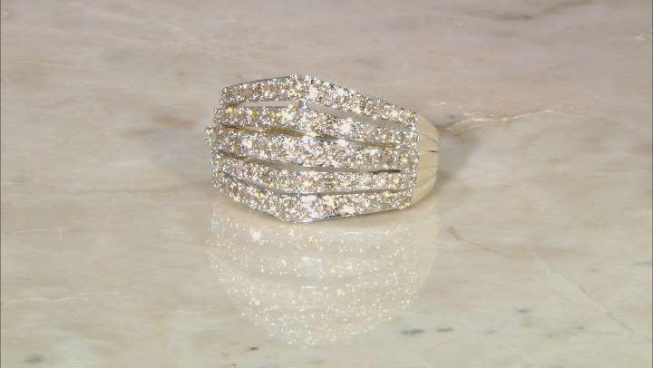 Candlelight Diamonds™ 10k Yellow Gold Multi-Row Ring 2.00ctw Video Thumbnail