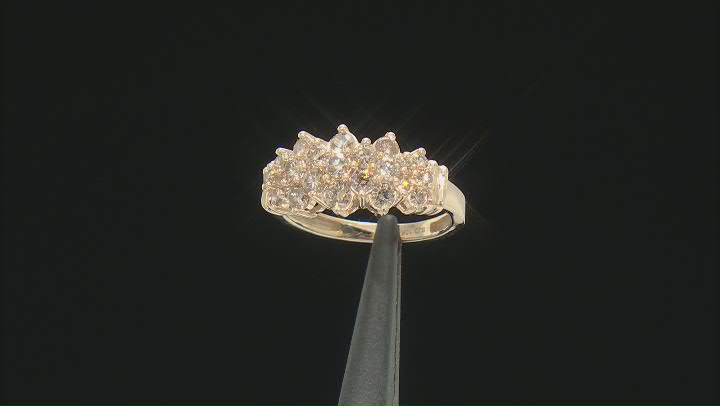 Candlelight Diamonds™ 10k Yellow Gold Cluster Ring 1.00ctw Video Thumbnail