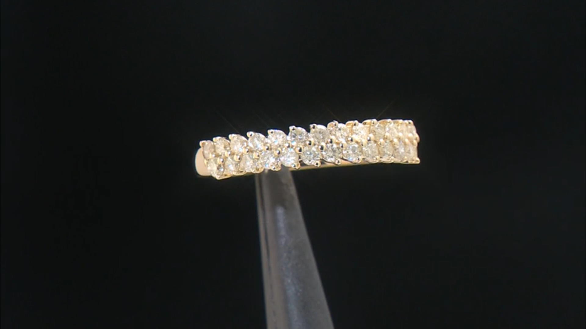 Natural Light Yellow Diamond 10k Yellow Gold Band Ring 0.60ctw Video Thumbnail