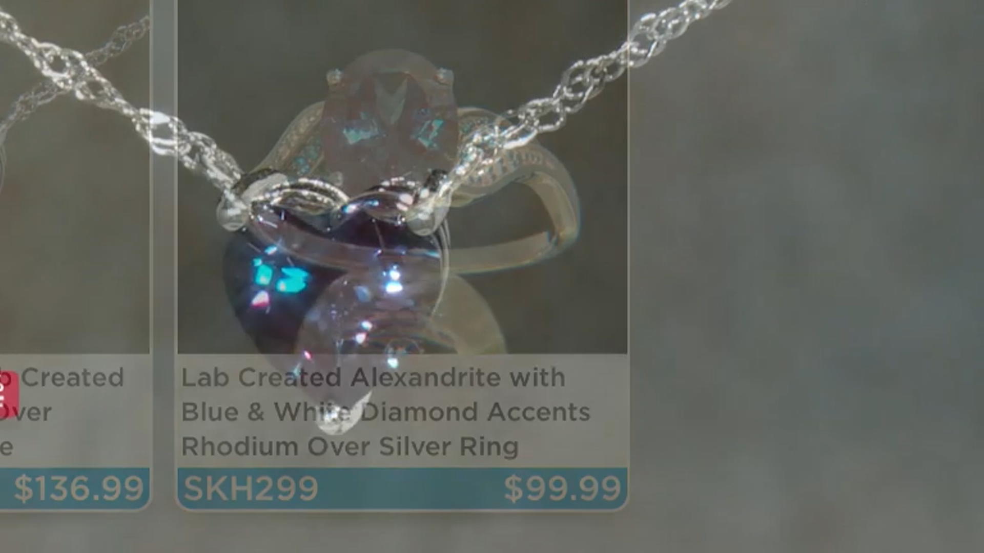 Blue Lab Created Alexandrite Rhodium Over Sterling Silver Necklace 2.70ct Video Thumbnail