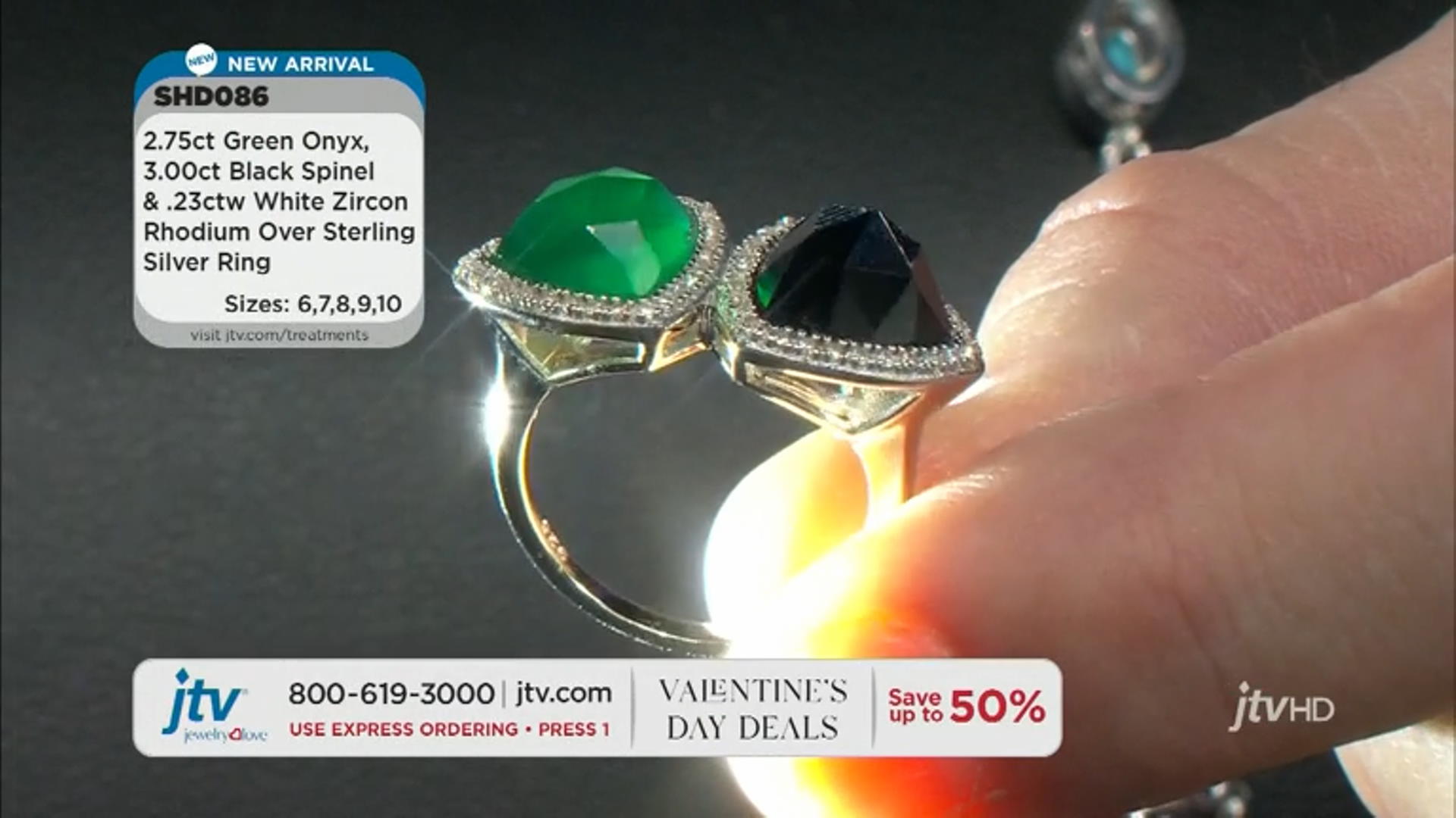 Green Onyx Rhodium Over Sterling Silver Ring 5.98ctw Video Thumbnail