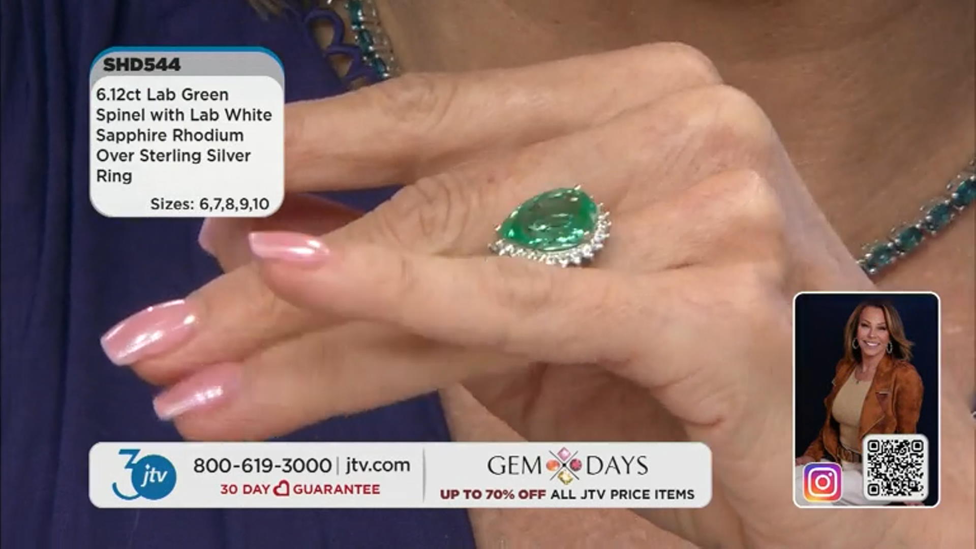 Green Lab Created Spinel Rhodium Over Sterling Silver Ring 6.20ctw Video Thumbnail