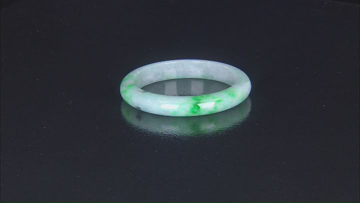 Green Jadeite Bangle Bracelet Video Thumbnail