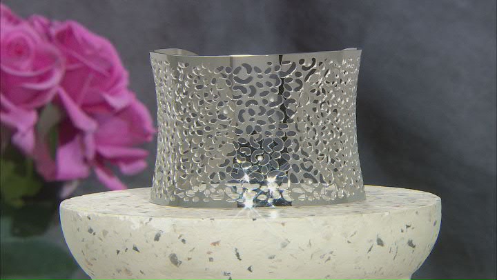Stainless Steel Lace Design Cuff Video Thumbnail