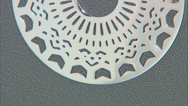 Stainless Steel Open Design Disc Necklace Video Thumbnail