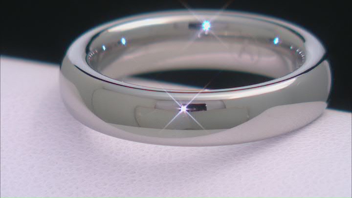 Stainless Steel High Polish 5mm Band Ring Video Thumbnail