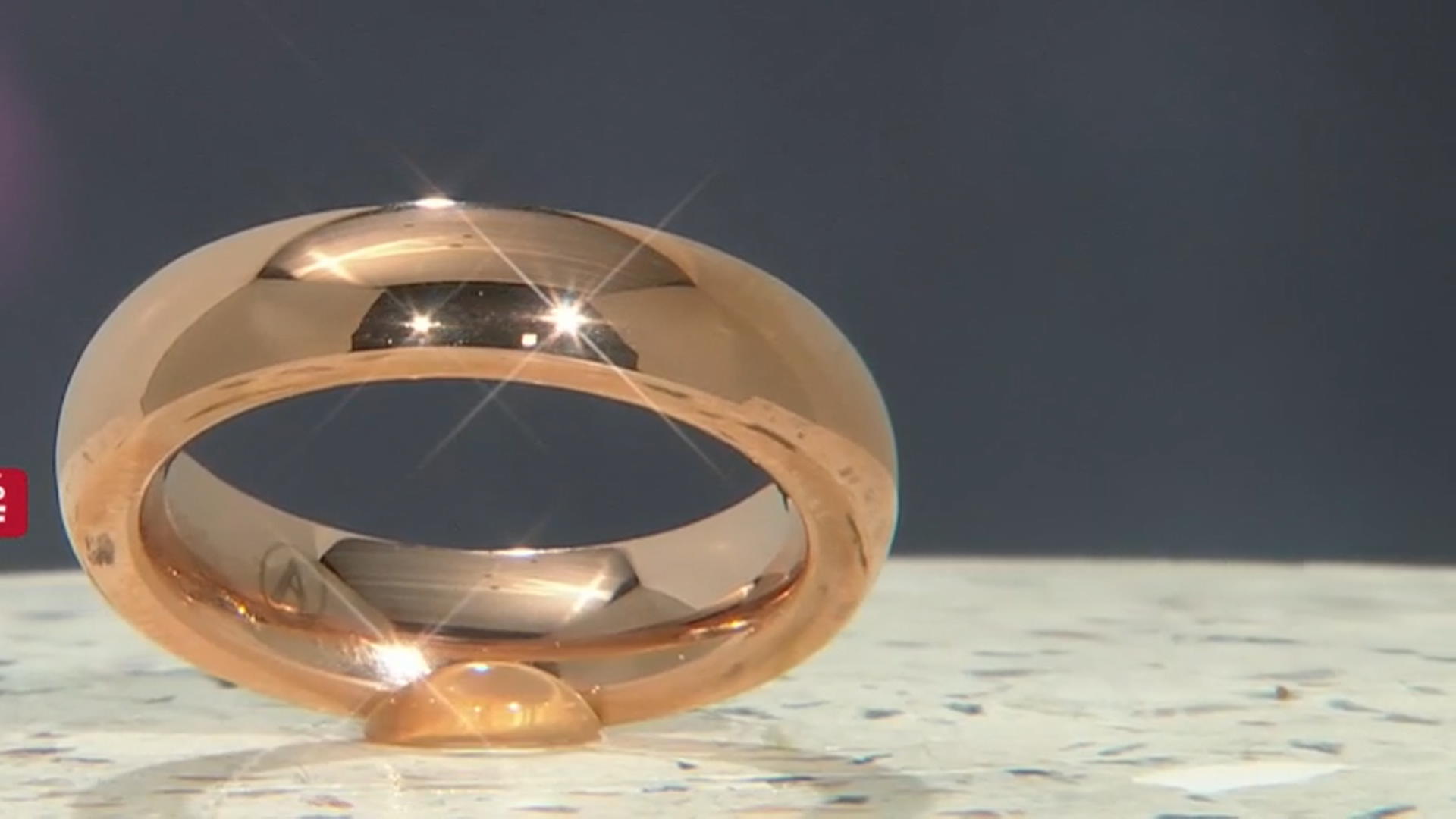 Rose Tone Stainless Steel High Polish 5mm Band Ring Video Thumbnail