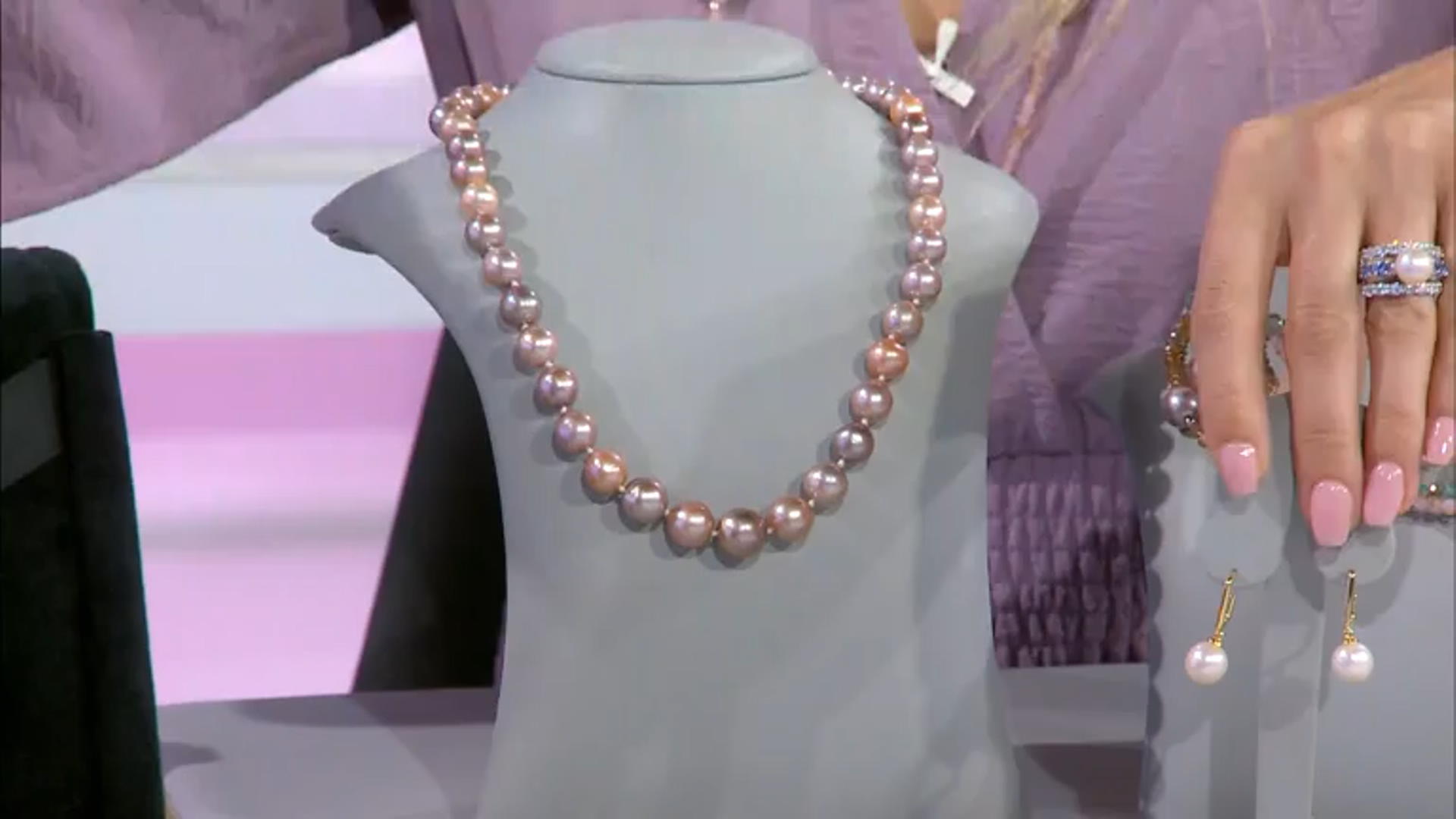 Genusis™ Mutli-Color Cultured Freshwater Pearl Rhodium Over Sterling Silver 20 Inch Necklace Video Thumbnail
