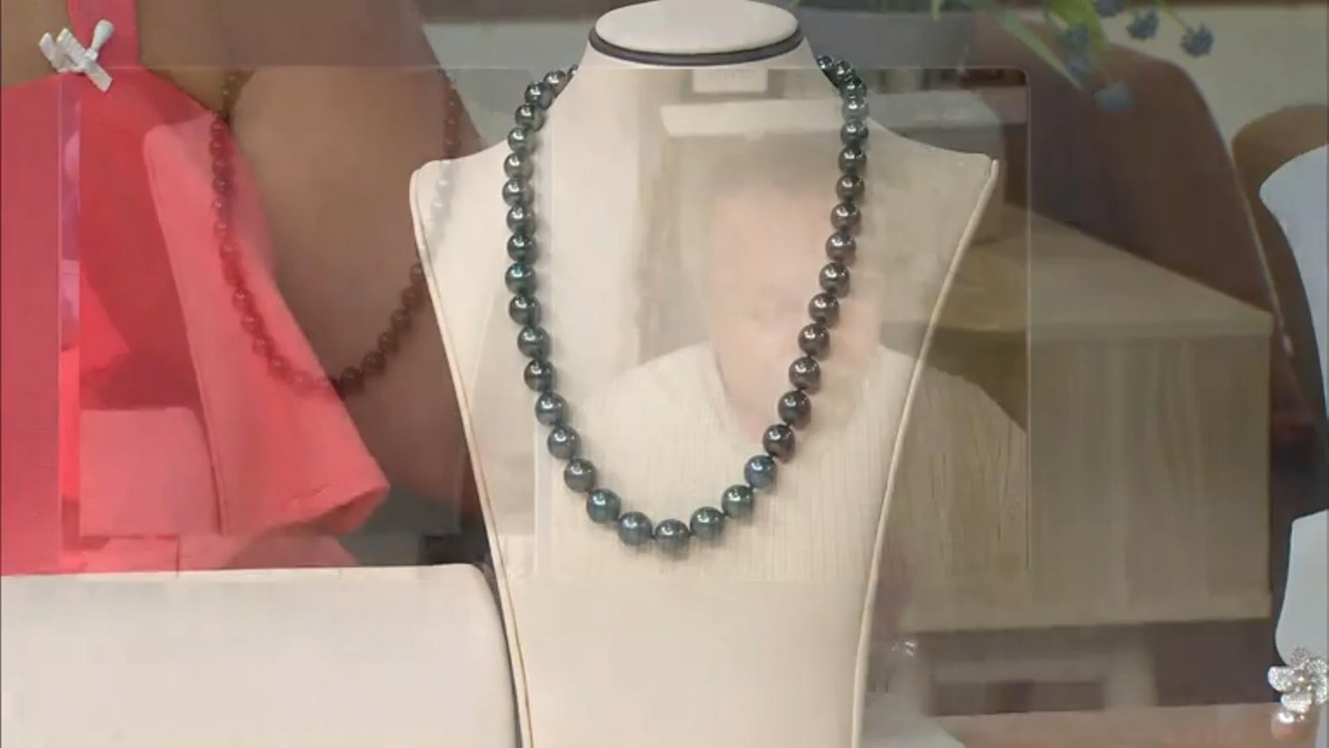 Cultured Tahitian Pearl Rhodium Over 14k White Gold 18 Inch Strand Necklace Video Thumbnail
