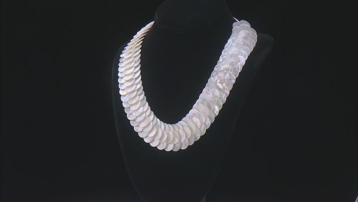 White South Sea Mother-of-Pearl 20 Inch Necklace Video Thumbnail