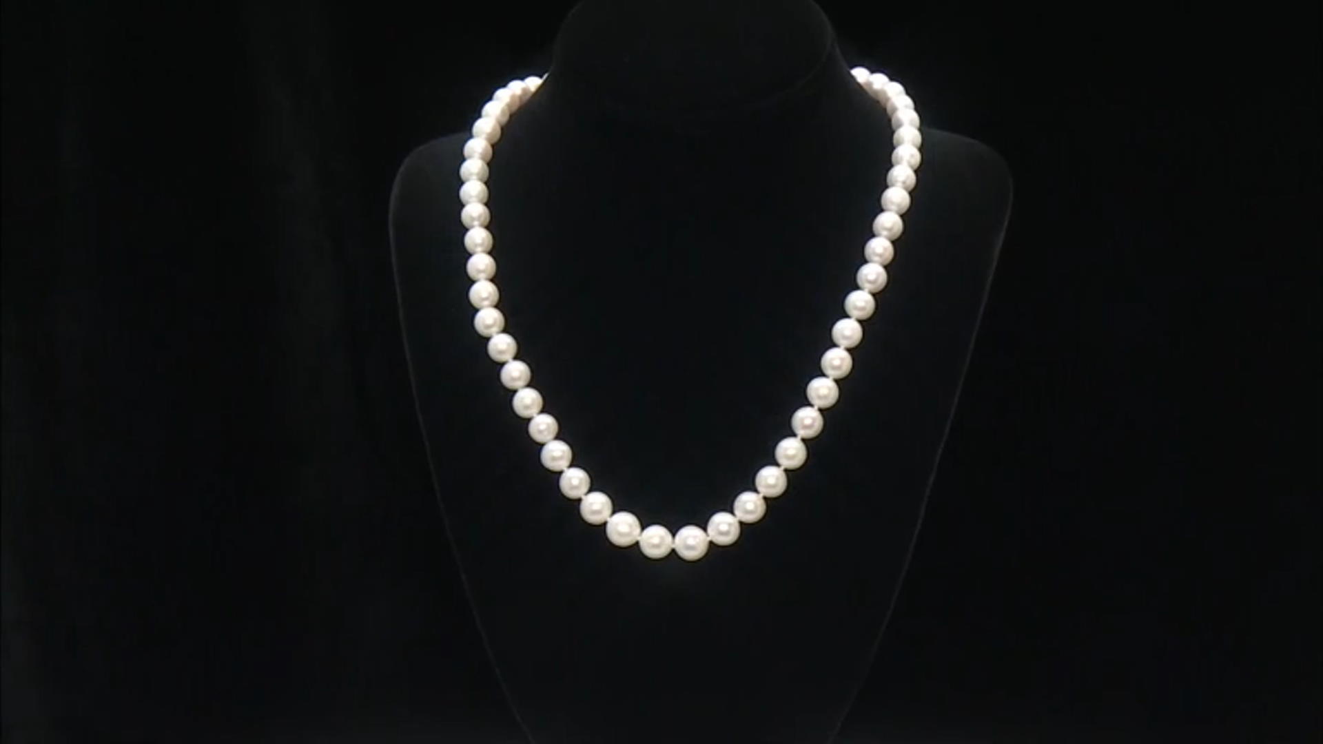 Genusis™ White Cultured Freshwater Pearl Rhodium Over Sterling Silver