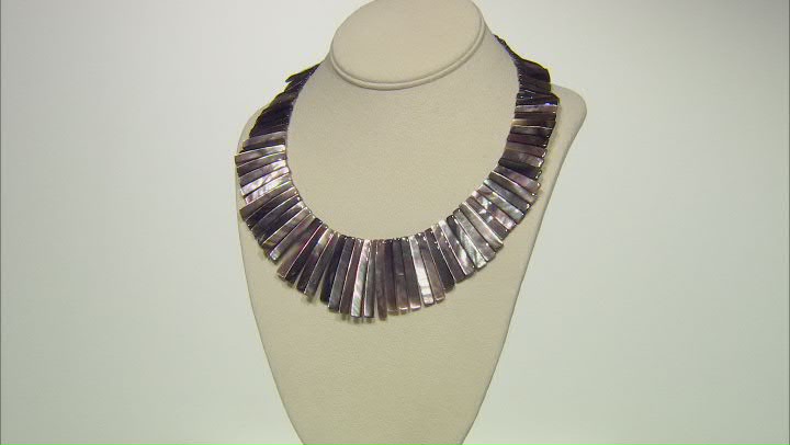 Multi-Color Tahitian Mother-of Pearl Graduated Necklace Video Thumbnail