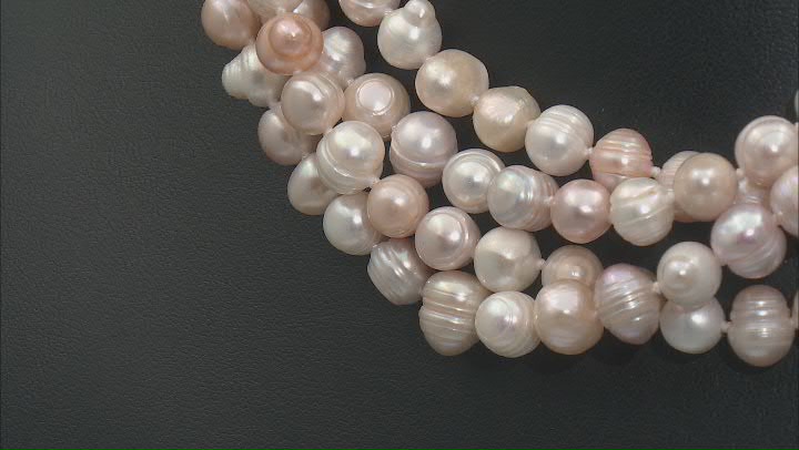 Multi-Color Cultured Freshwater Pearl Endless Strand 64" Necklace Video Thumbnail