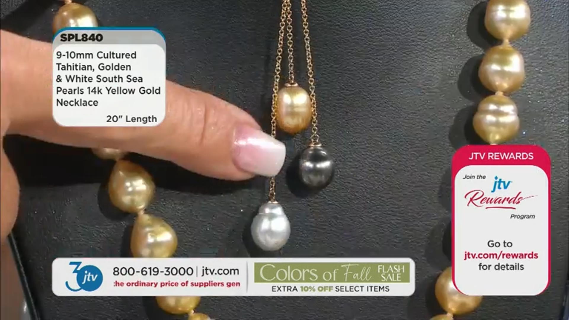 Cultured Tahitian and Golden and White South Sea Pearl 14k Gold Y Necklace Video Thumbnail