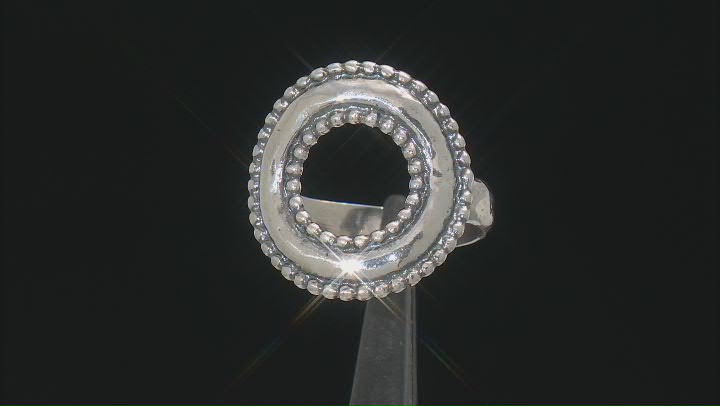Sterling Silver Beaded Circle Ring Video Thumbnail