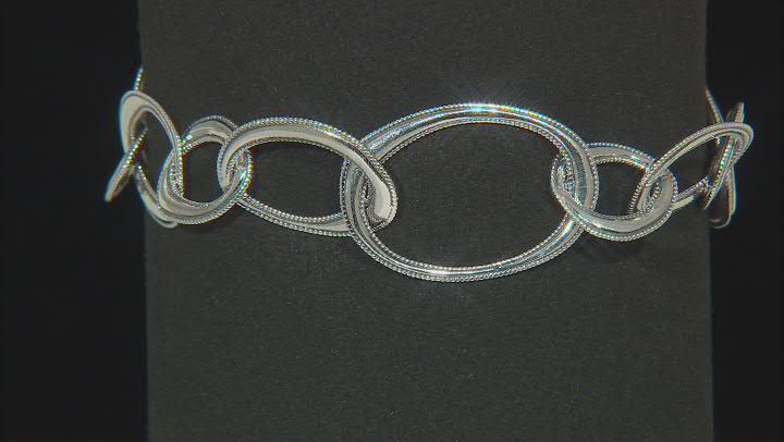 Sterling Silver Link Bracelet Video Thumbnail