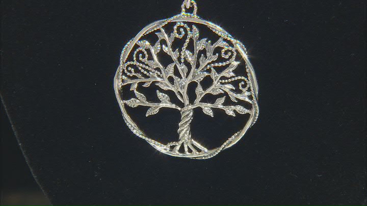 Sterling Silver Tree of Life Pendant With Chain Video Thumbnail