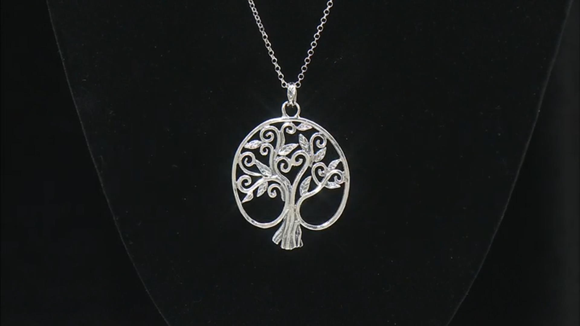 Sterling Silver Tree of Life Pendant With Chain Video Thumbnail