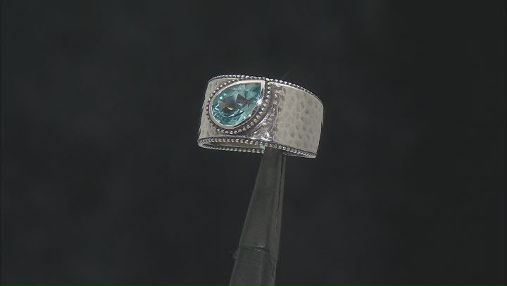 Sky Blue Topaz Sterling Silver Solitaire Ring 2.25ct Video Thumbnail