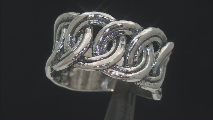 Sterling Silver Chain Link Ring Video Thumbnail
