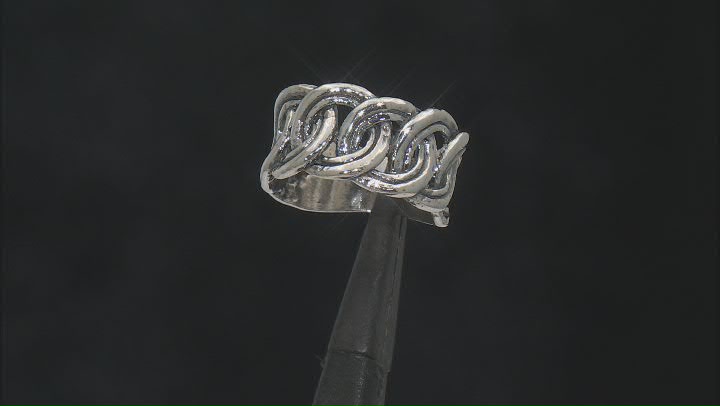 Sterling Silver Chain Link Ring Video Thumbnail