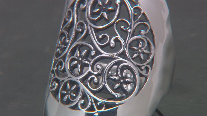 Sterling Silver Lace & Hammered Ring Video Thumbnail